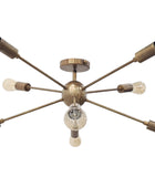 8 Arms Brass Sputnik Chandelier - 32142