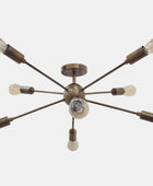 8 Arms Brass Sputnik Chandelier - 32142