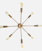 8 Arms Brass Sputnik Chandelier - 32142