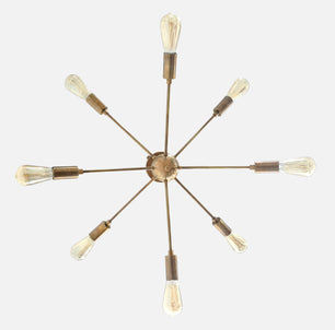 8 Arms Brass Sputnik Chandelier - 32142