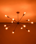 12 Arms Brass Sputnik Chandelier 37