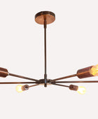 6 Arms Brass Sputnik Chandelier - 32144