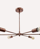 6 Arms Brass Sputnik Chandelier - 32144