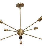 8 Arms Brass Sputnik Chandelier - 32149