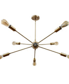 8 Arms Brass Sputnik Chandelier - 32149