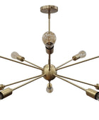 10 Arms Brass Sputnik Chandelier - 32150