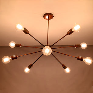 10 Arms Brass Sputnik Chandelier 33