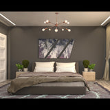 Elegant 8-Light Chrome Sputnik Chandelier – Glam Ceiling Fixture with Crystal Accents - 32158