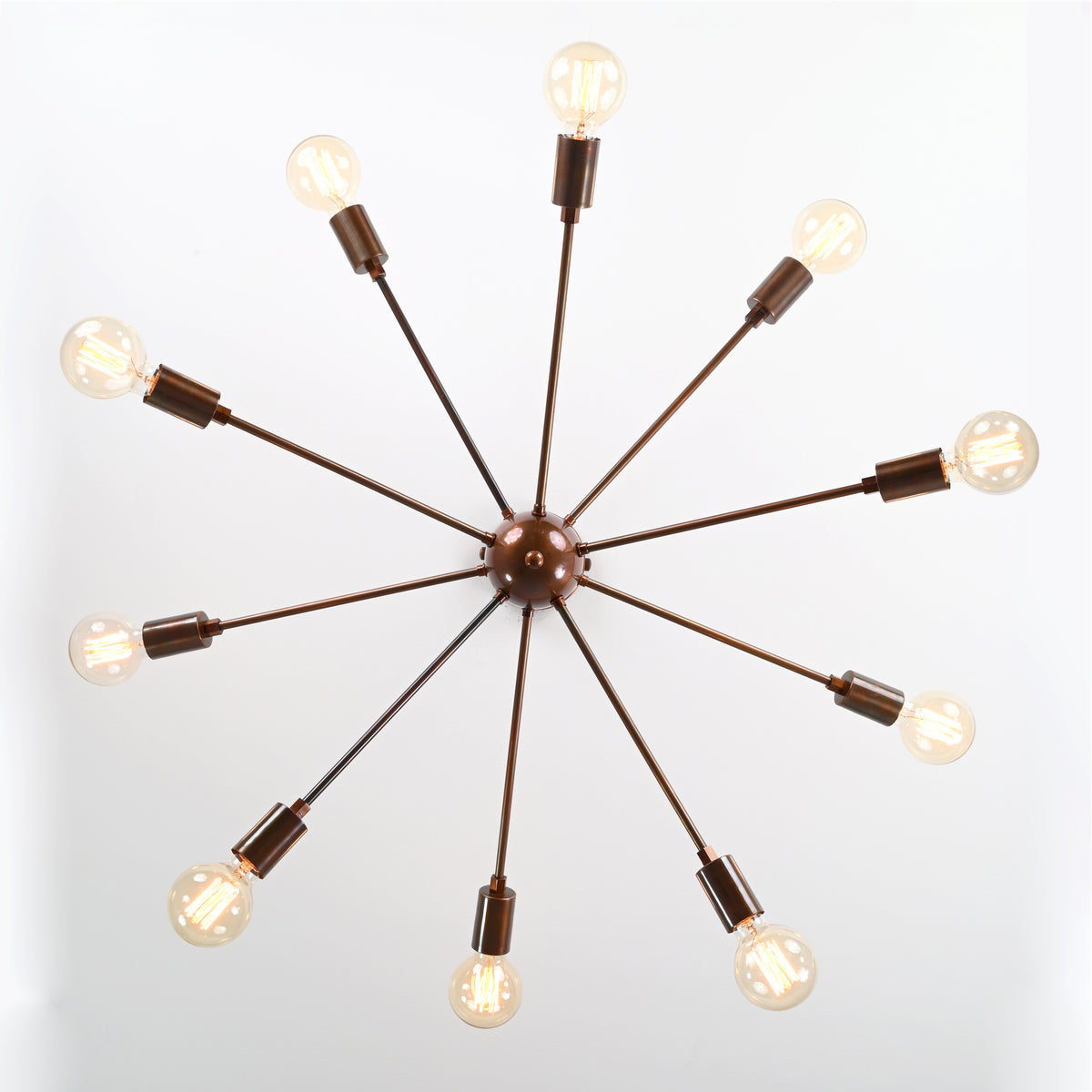 Elegant 8-Light Chrome Sputnik Chandelier – Glam Ceiling Fixture with Crystal Accents - 32158