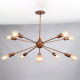 Elegant 8-Light Chrome Sputnik Chandelier – Glam Ceiling Fixture with Crystal Accents - 32158