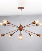 10 Arms Brass Sputnik Chandelier 33