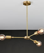 3 Arms Brass Pendant Light 13