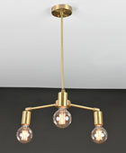 3 Arms Brass Pendant Light 13