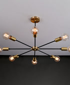 8 Arms Brass Sputnik Chandelier 30