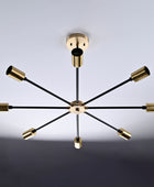 8 Arms Brass Sputnik Chandelier 30