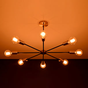 8 Arms Brass Sputnik Chandelier 30