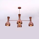 Diabolo Style Brass Mid-Century Modern Chandelier | Two-Way Ceiling Light | Customizable Pendant Lamp |  - 32240