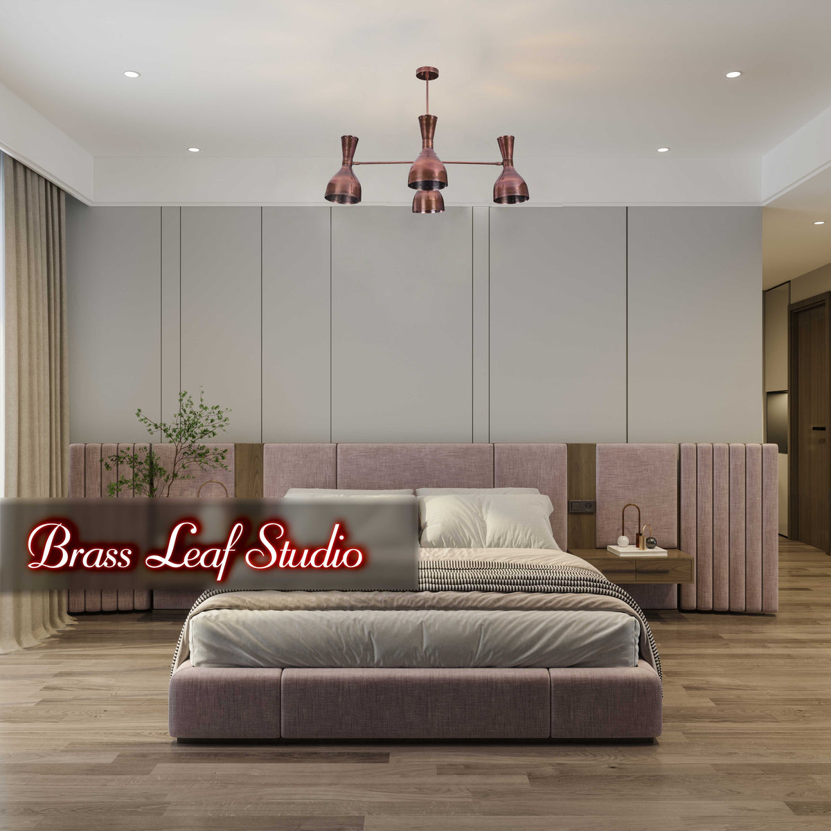 Diabolo Style Brass Mid-Century Modern Chandelier | Two-Way Ceiling Light | Customizable Pendant Lamp |  - 32240