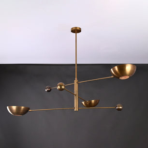 3 Arms Brass Pendant Chandelier 53