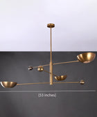 3 Arms Brass Pendant Chandelier 53