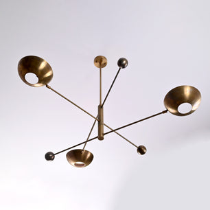 3 Arms Brass Pendant Chandelier 53