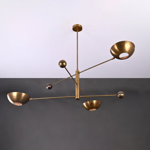 3 Arms Brass Pendant Chandelier 53