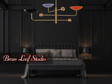 Modern Customizable Chandelier | Ceiling Light Fixture | Uplifting Illumination |  Components | Custom Finish Available - 32244