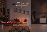 Modern Customizable Chandelier | Ceiling Light Fixture | Uplifting Illumination |  Components | Custom Finish Available - 32244