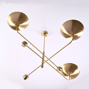 3 Arms Brass Pendant Chandelier 53