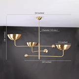Modern Customizable Chandelier | Ceiling Light Fixture | Uplifting Illumination |  Components | Custom Finish Available - 32245