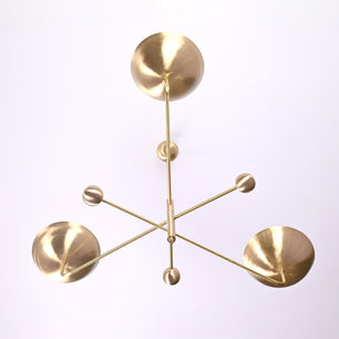 3 Arms Brass Pendant Chandelier 53