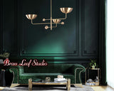 Modern Customizable Chandelier | Ceiling Light Fixture | Uplifting Illumination |  Components | Custom Finish Available - 32245