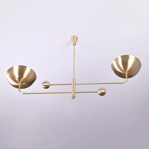 2 Arms Modern Brass Pendant Chandelier 53