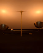 2 Arms Modern Brass Pendant Chandelier 53