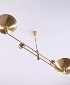 2 Arms Modern Brass Pendant Chandelier 53