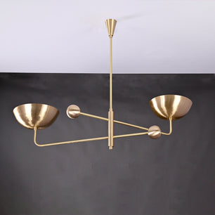 2 Arms Modern Brass Pendant Chandelier 53