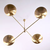 Oslo Ortbital  -  Uplifting Brass Chandelier - 4 Lights - 32247
