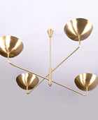 4 Arms Large Brass Pendant Chandelier 53