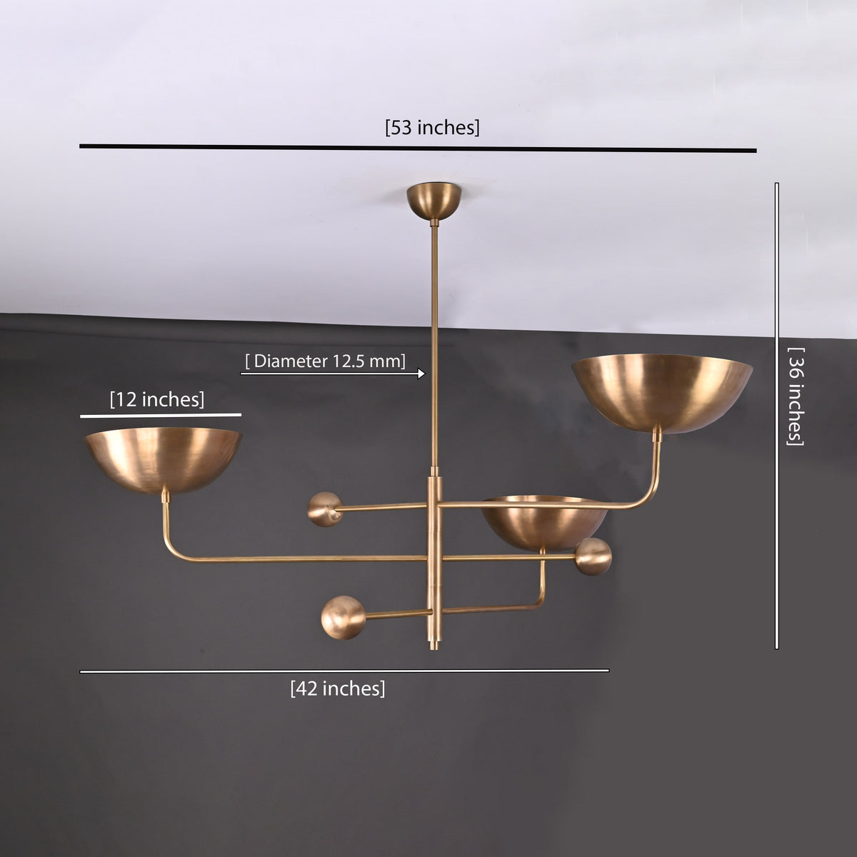 Modern Customizable Chandelier | Ceiling Light Fixture | Uplifting Illumination |  Components | Custom Finish Available - 32248