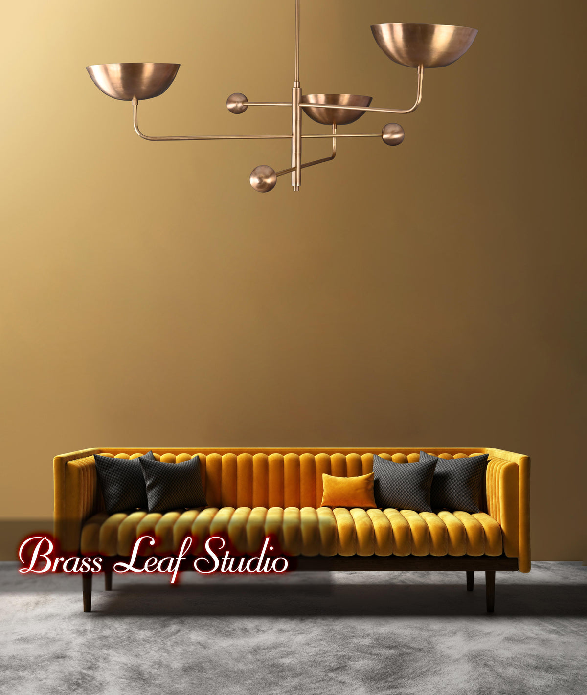 Modern Customizable Chandelier | Ceiling Light Fixture | Uplifting Illumination |  Components | Custom Finish Available - 32248