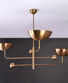 3 Arms Brass Pendant Chandelier 53