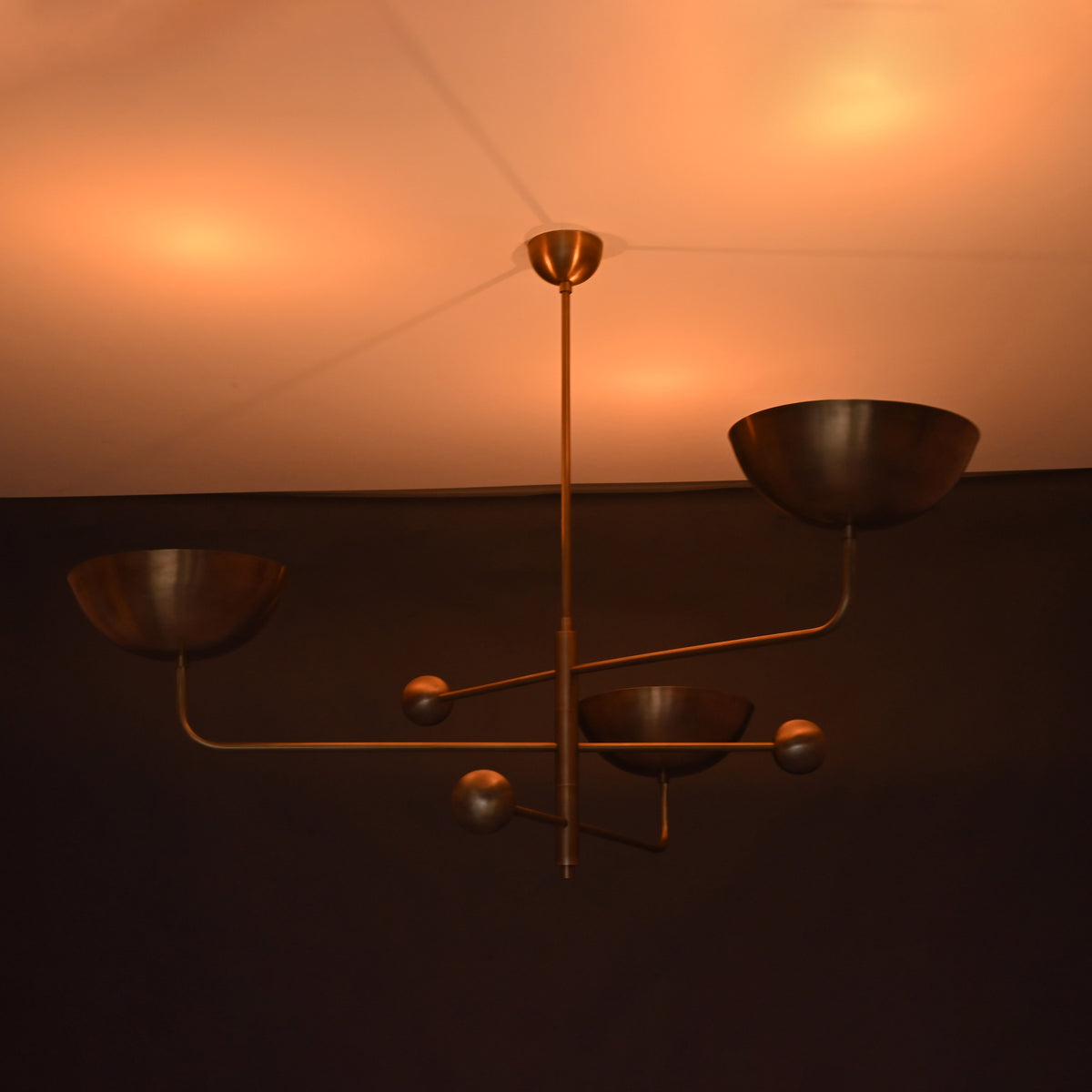 Modern Customizable Chandelier | Ceiling Light Fixture | Uplifting Illumination |  Components | Custom Finish Available - 32248