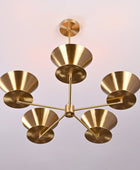 5 Arms Brass Pendant Sputnik Chandelier 27