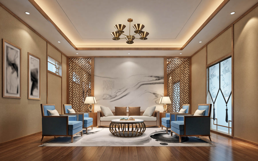 Lisbon Apex  -  Uplifting Chandelier - 5 Lights - 32256