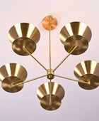 5 Arms Brass Pendant Sputnik Chandelier 27