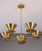 5 Arms Brass Pendant Sputnik Chandelier 27