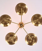 5 Arms Brass Pendant Sputnik Chandelier 27