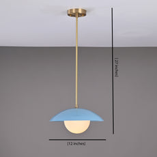 Handcrafted Modern Dome Pendant Light – Customizable Designer Ceiling Fixture - 32259