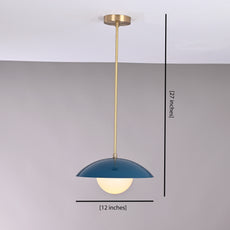 Industrial Brass Made, Brass Pendant Lamp Bedside Light Bistro Chandelier 1960's Minimalist Designer Suspended Corner Entrance Bar Counter Glass Ceiling Light