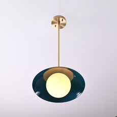Industrial Brass Made, Brass Pendant Lamp Bedside Light Bistro Chandelier 1960's Minimalist Designer Suspended Corner Entrance Bar Counter Glass Ceiling Light